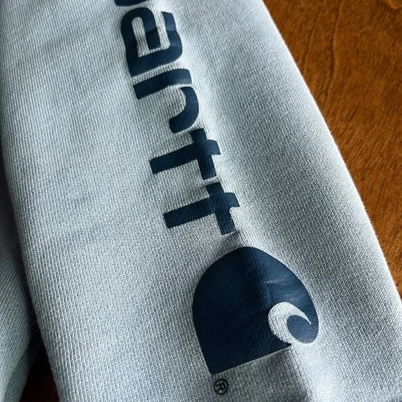 Carhartt light blue hoodie 4 - Picture 2 of 8
